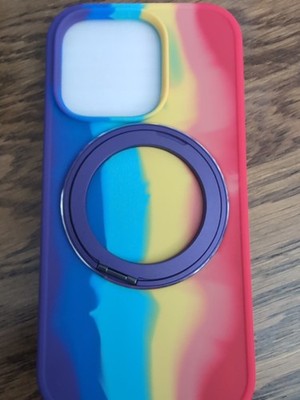 Silicone IPhone 16 Pro Case With Screen Protector And Kickstand-Multi Color