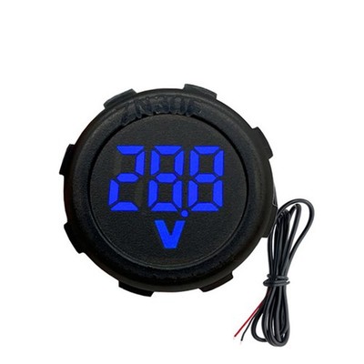 33 mm Rund LED Digital Voltmeter DC 5 V 100 V Zweidraht für industrielle Gleich