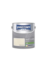 Johnstones Wall and Ceiling Silk Emulsion Paint - Antique Cream 2.5L 8.42 per litre