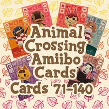 Authentic Animal Crossing Amiibo Series 1  2 Cards -   s 71-140 - You Pick