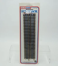 Life-Like HO Gauge 9" Straight Track 4-Pack #8600 For Model Railroad NOS Vintage