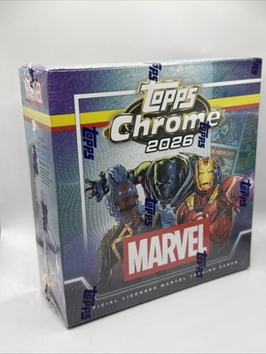 2026 Topps Chrome Marvel Comics Mega Box-New/Factory Sealed (56 Cards) 7 Packs