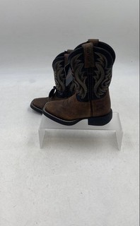 Durango Boys Shyloh Little DBT0252C Brown Slip Resistant Western Boots Size 8M