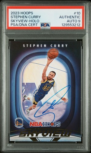 Stephen Curry Signed Autographed 2023 NBA Hoops Skyview Holo #10 PSA/DNA
