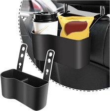 2 in 1 Car Seat Back Organizer with 3.2" Cup Holder,Multifunction Car Headrest S