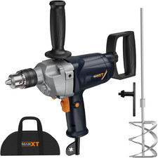 MAXXT Drill Mixer Set with Spade Handle 1/2 Inch Electric Corded Mixing Drill Ma
