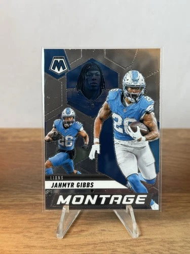 2025 Panini Mosaic Jahmyr Gibbs Montage Silver #15