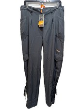 ZUMBA Raro Performance Pantalone LACCIATO Grigio Multitasche Breakthrough Cargo Taglia L