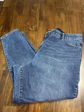 Ava Viv Mid Rise Skinny Jeans Plus Size 24 Blue