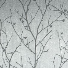 Boutique Sprig Wallpaper | Silver Water Silk Sprig