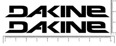 Dakine Team Logo, 2 Die Cut Stickers Decals 10'' 2 Pack  Pick your color