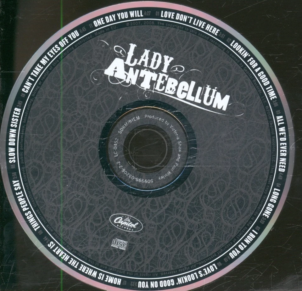 Lady Antebellum Selbstbetitelte CD Europa Capitol 5099950320622 - Bild 3 von 3