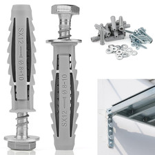 16 Pcs Heavy Duty Wall Fixings Plugs Anchor Masonry Screws Plugs for Brick Bolts