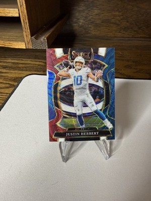 2025 Panini Select - Concourse Justin Herbert #1 Tri-Color Prizm /399