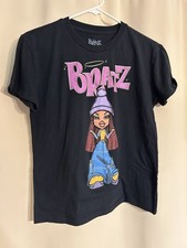 Women's Bratz Doll Sasha Black T-Shirt Size XS Bratz Logo