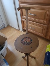 Vintage Wooden Cane And Stool Set New York Worl's Fair 1940's