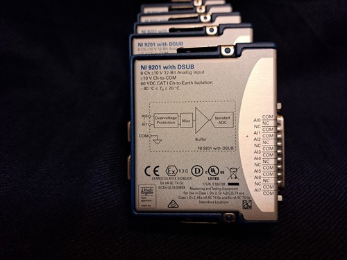 NI 9201 10 V, 500 kS/s, 12-Bit, 8-Channel C Series  D-SUB Voltage Input Module