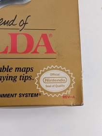 NES Legend Of Zelda Dorado Con Caja Folleto Y Mapa