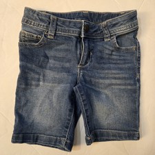 Wonder Nation Girls Size 6 Girls Bermuda Cut off Shorts 5" Inseam Blue Denim
