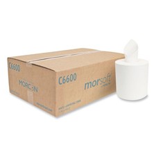 Morcon Paper C6600 6.9" dia 2-Ply Center-Pull Roll Towels - White (6/CT) New