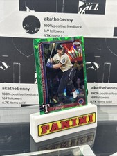 2025 Topps Chrome Sapphire Blaine Crim #usc83 RC Rangers  Green Refractor /99
