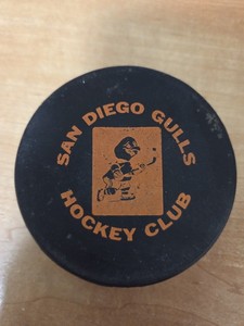 Vintage 1965-1969 San Diego Gulls  Hockey Puck- Western Hockey League