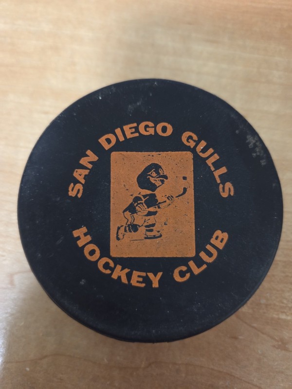 Vintage 1965-1969 San Diego Gulls  Hockey Puck- Western Hockey League