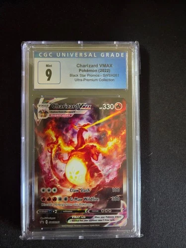 Pokemon 2022 Charizard Vmax Black Star Promo UPC #SWSH261 CGC 9