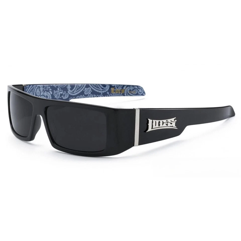 Men's Locs Sunglasses Black Frame Category 3 Dark Lens Sunglasses - Image 4 of 4
