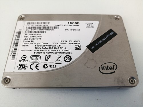 Intel SSDSA2BW160G3H 2,5" 160GB Desktop Laptop SSD SATA 320 Series