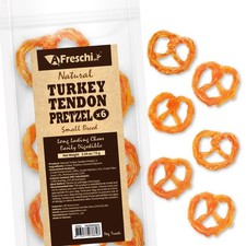 A Freschi srl Turkey Tendons for Dogs, USA-Sourced, 6 Count (Pack of 1)