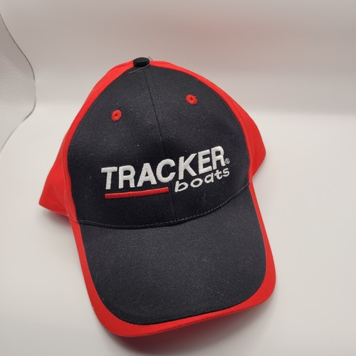 TRACKER BOATS Adjustable Hat Cap Red & Black