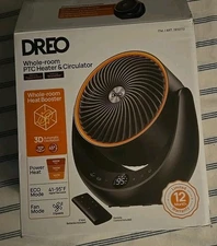 DREO 1500W Portable 3D Automatic Oscillating Ceramic PTC Space Heater 300 sq ft