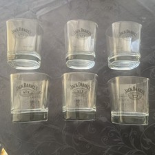 6x Jack Daniels Whiskey Glas 0,2l Tumbler Gläser Old No. 7 Longdrink Home Bar