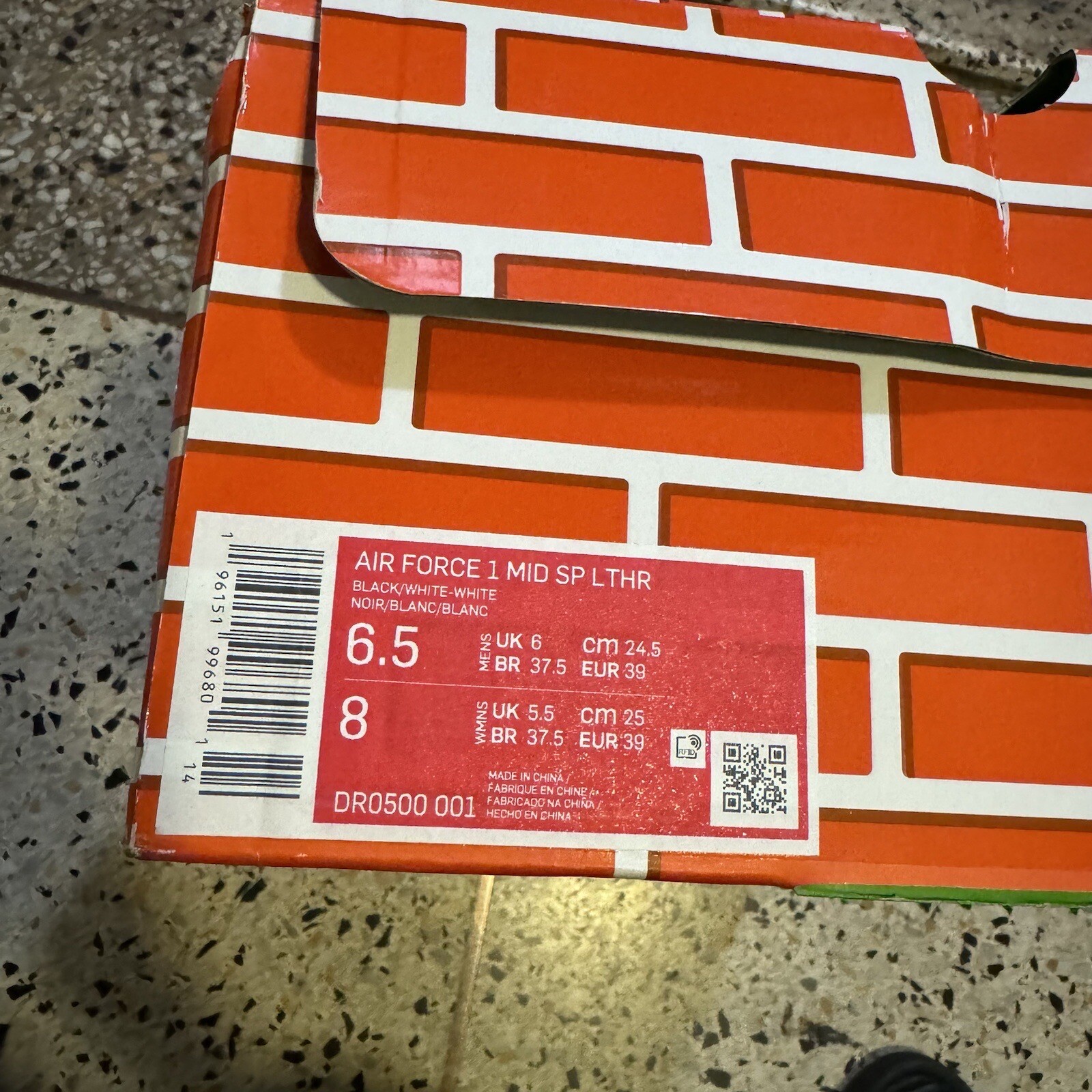 Nike Air Force 1 Mid OffWhite Sheed DR0500001 US SIZE 6.5M IN HAND