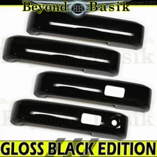 2017-2019 2020 2021 2022 FORD F-250 Crew GLOSS BLACK Door Handle COVERS W/SMTKH