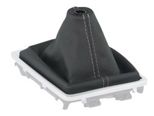 SCHALTMANSCHETTE FÜR MAZDA CX-5 CX5 FL 15-17 SCHALTSACK NATURLEDER NAHT GRAU