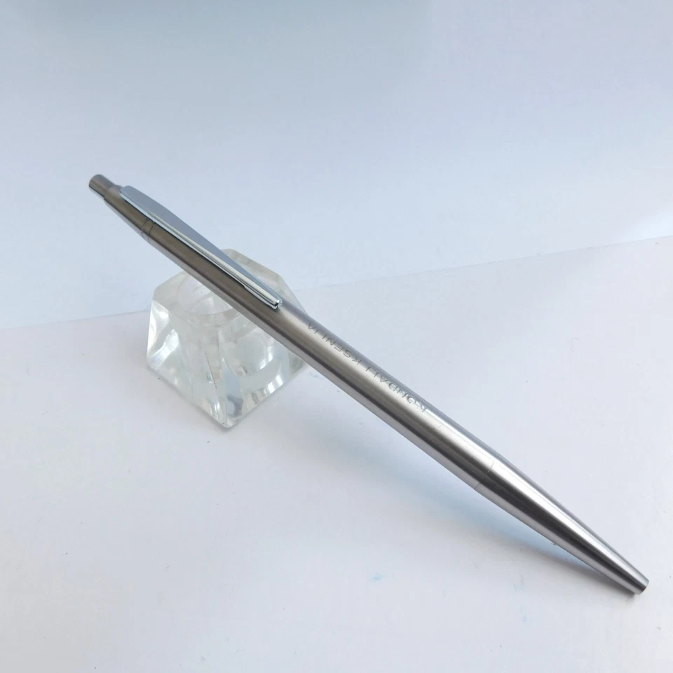 Vintage MONTBLANC NOBLESSE Gray & Silver Trim Ballpoint Pen Germany1970s - Image 3 of 4