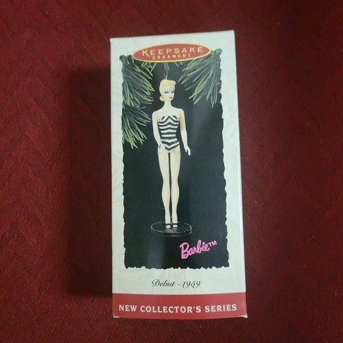 1994 Debut-1959 Barbie Doll Hallmark Ornament 1st in Nostalgic Series Blond - Picture 1 of 4