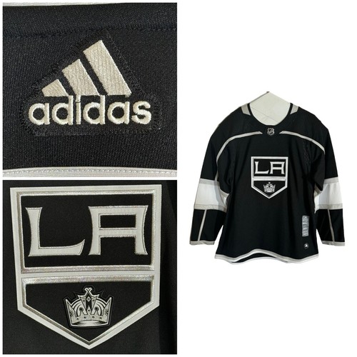 Adidas NHL Los Angeles Kings Authentic Pro Black Hockey Jersey Men’s Size 52 L - Foto 1 di 15