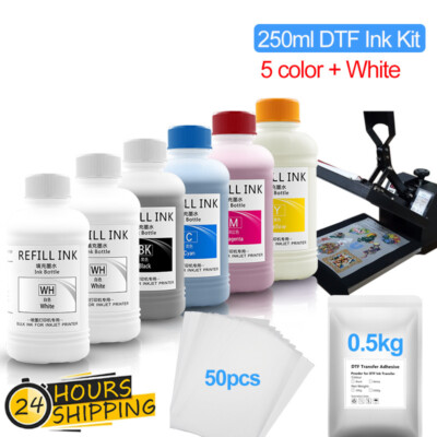 250ML*6 DTF Ink  To T-shirt For Epson L805 L1800  XP600 TX800 1390 XP-15000 7880
