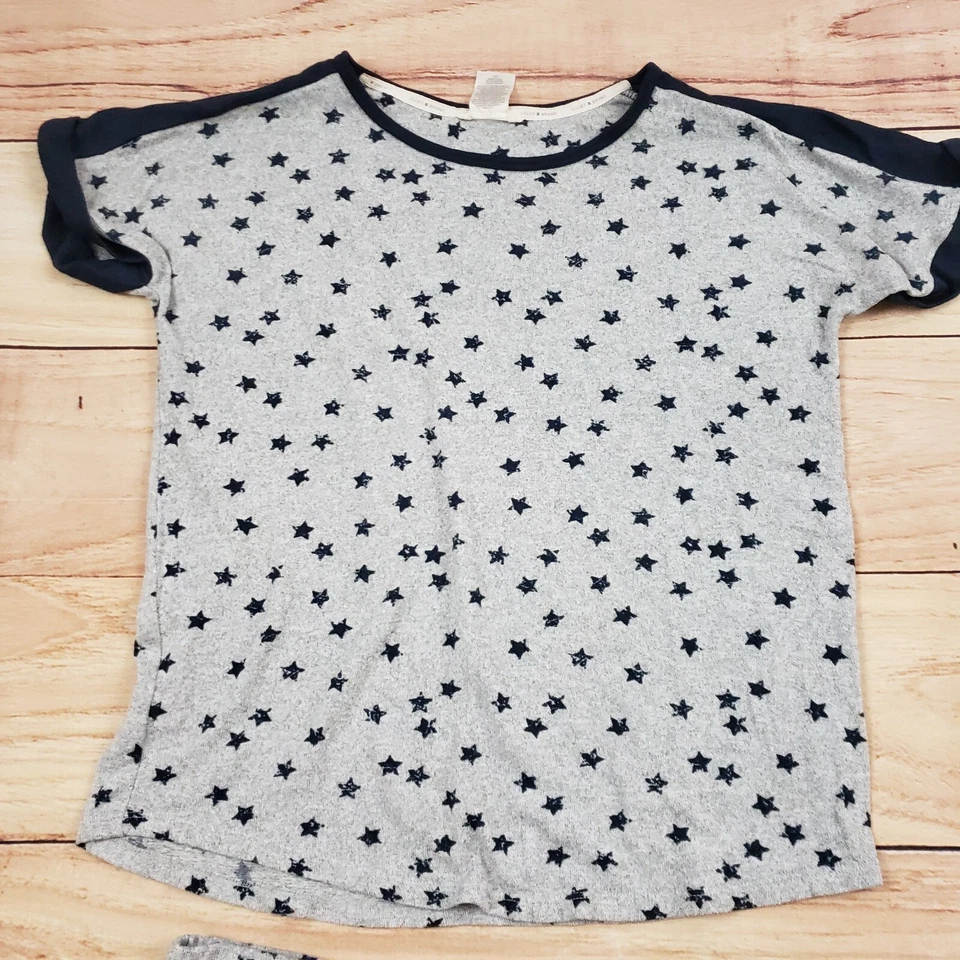 Conjunto de pijama Lucky Brand para mujer pequeño gris azul ropa de dormir salón informal damas Foto 3 de 4