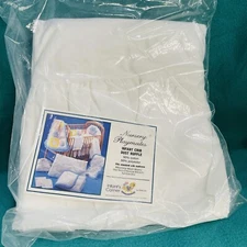 Dyco Dust Ruffle Infant Crib Nursery Playmates White