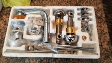 Fratelli Frattini Kitchen Faucet, 3 Hole Mount, Gold/Silver Color