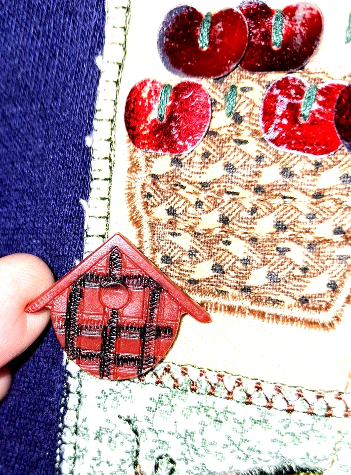 Sudadera para mujer Bobbie Brooks 2X diseñada en otoño azul vintage ¡Envío desde EE. UU.! Foto 4 de 4