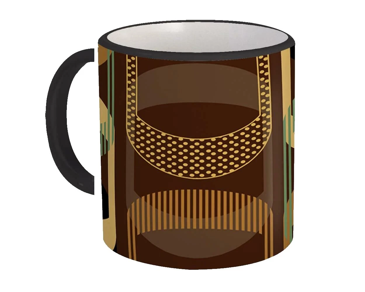 Tazas geométrico Marrón