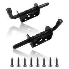 2Packs Spring Loaded Latch Pin,Heavy Duty Barrel Bolt Door Latch,Stainless Steel