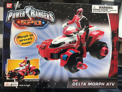 POWER RANGERS SPD RED DELTA MORPH ATV MISB SEALED  .