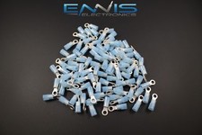 14-16 GAUGE NYLON RING 6 BLUE 25 PK CRIMP TERMINAL AWG GA CONNECTOR CAR