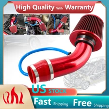 Universal 3" Cold Air Intake Filter Induction Kit Pipe Power Flow Hose System